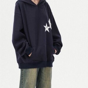 Aelfric Eden Dark Blue Star Hoodie